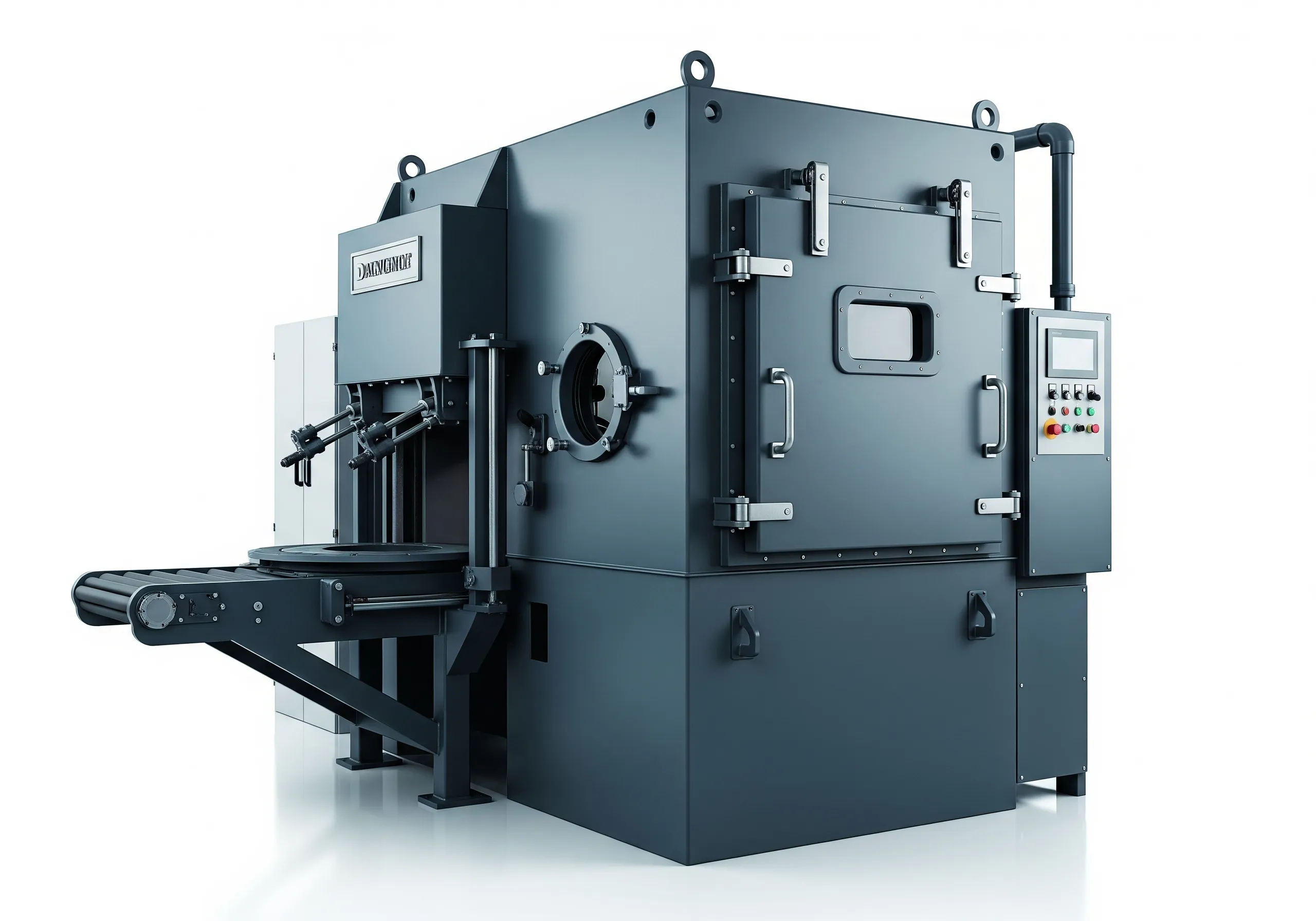 ゴムエプロン式ショットブラスト