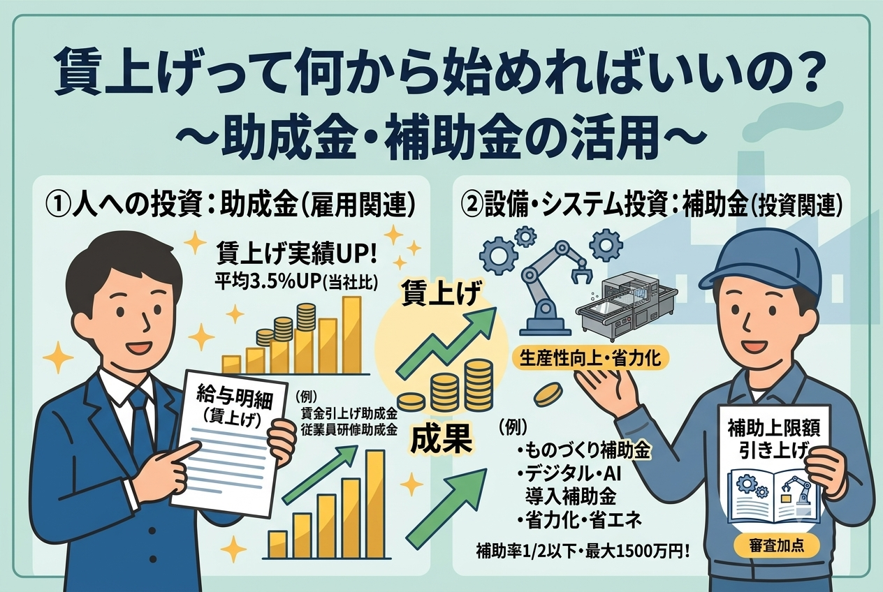 賃上げって何から始めればいいの？　～国の支援策編②～